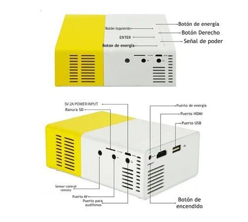 ¡MINI PROYECTOR LED! ¡CONVIERTE TU CASA EN UN CINE!